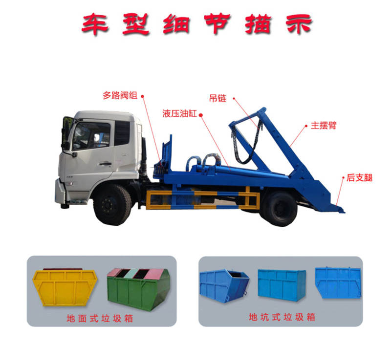 東風(fēng)天錦擺臂垃圾車(chē)（12方..(圖2)